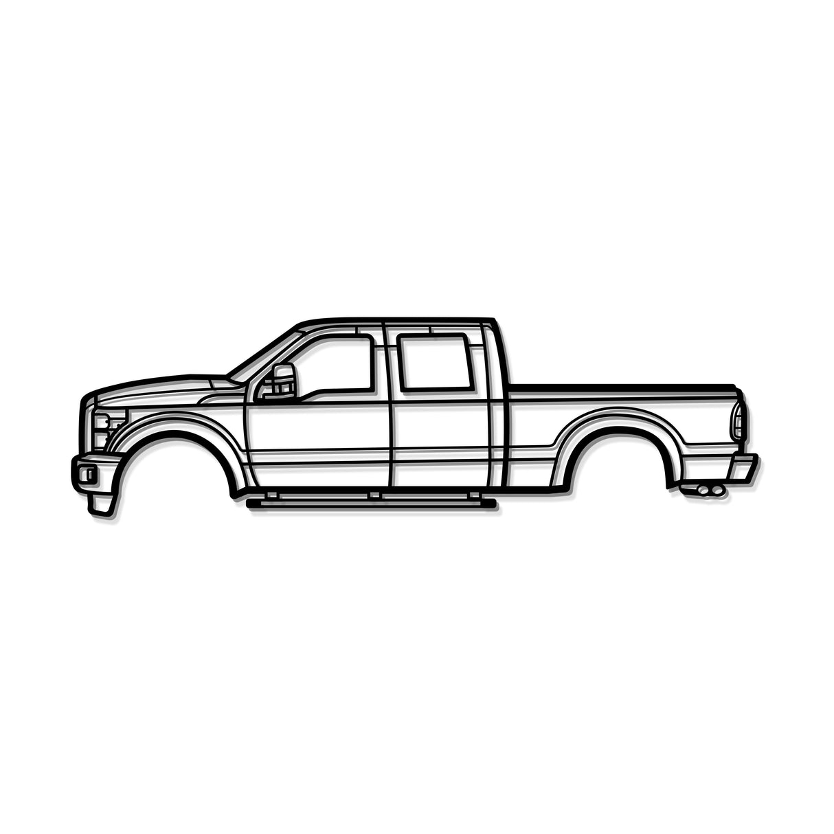 2011 F-250 Super Duty 3rd Gen Metal Car Wall Art - MT0419