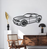 2011 Mustang Convertible Perspective Metal Car Wall Art - MT1267