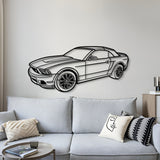 2011 Mustang Convertible Perspective Metal Car Wall Art - MT1267