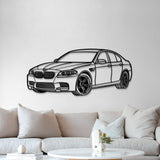 2012 F10 M5 Perspective Metal Car Wall Art - MT1142