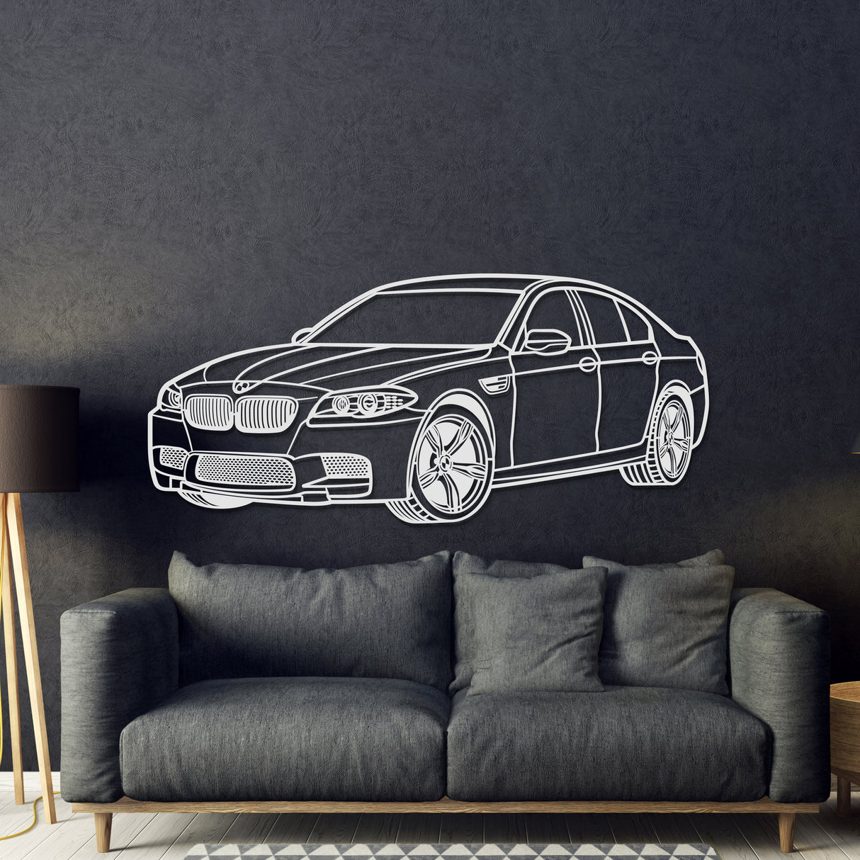 2012 F10 M5 Perspective Metal Car Wall Art - MT1142