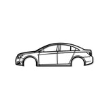 2012 Cruze Metal Car Wall Art - MT0473