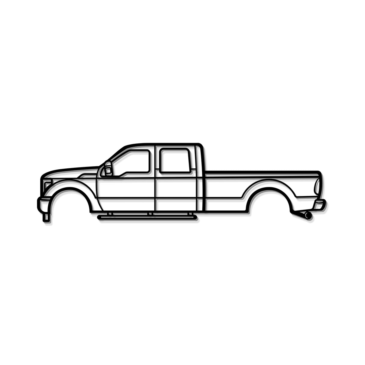 2012  F-350 Longbed Metal Car Wall Art - MT0425