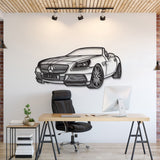 2012 SLK Class Perspective Metal Car Wall Art - MT1203