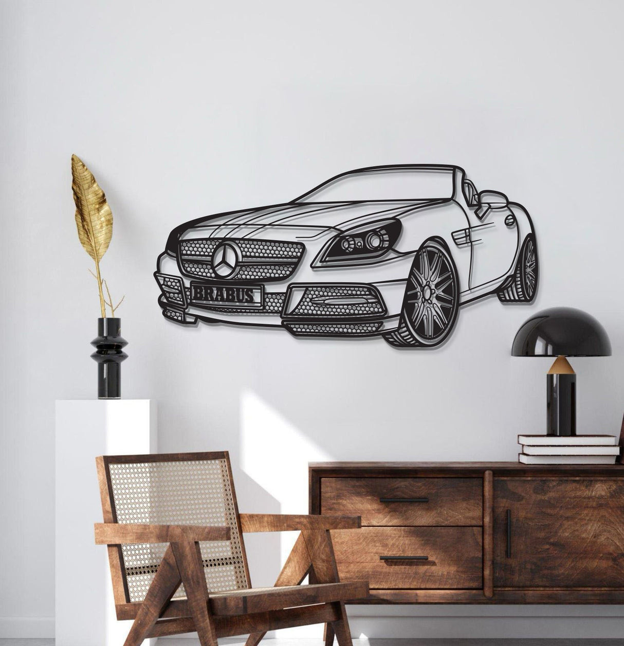 2012 SLK Class Perspective Metal Car Wall Art - MT1203