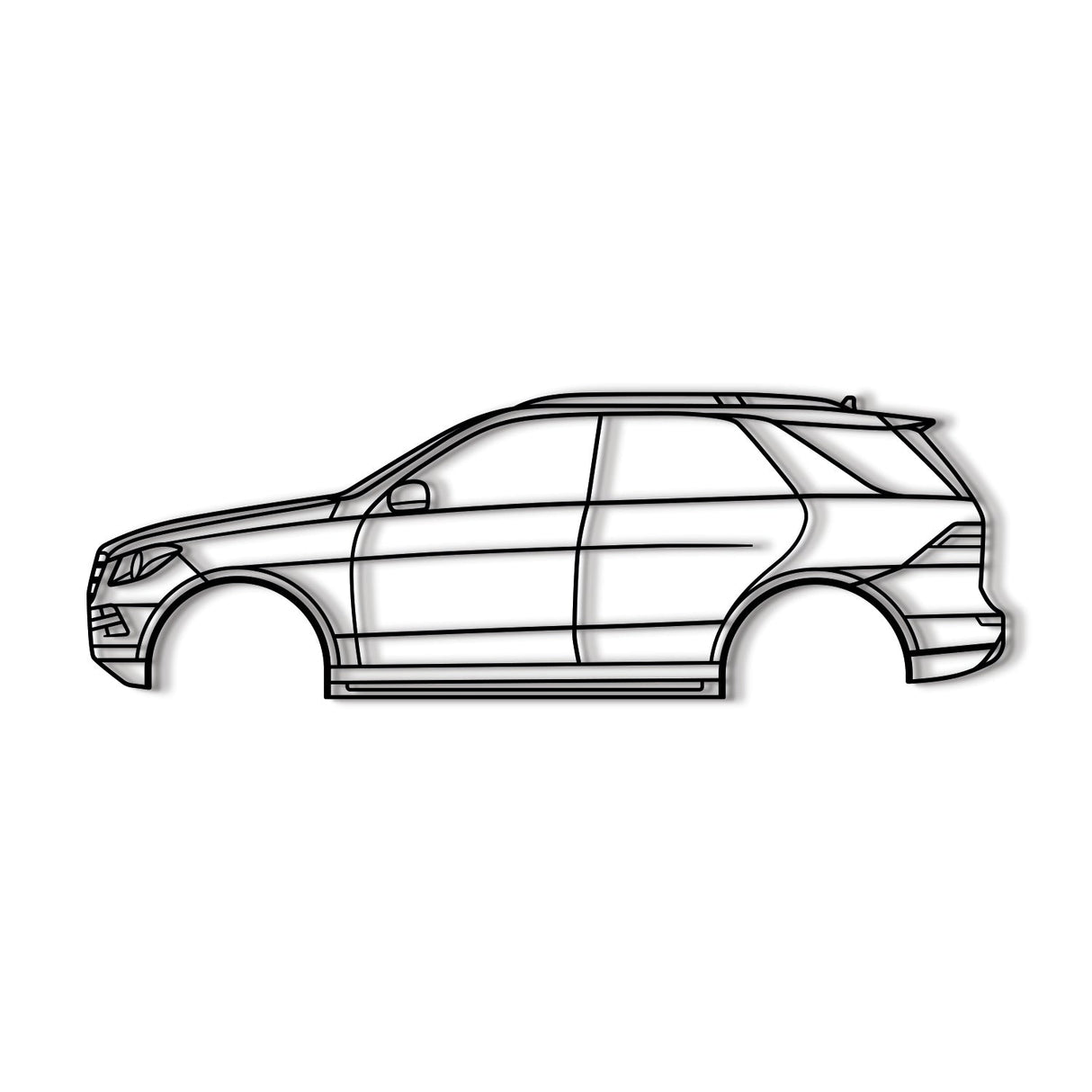 2012 M-Class W166 (3rd Gen) Metal Car Wall Art - MT0475