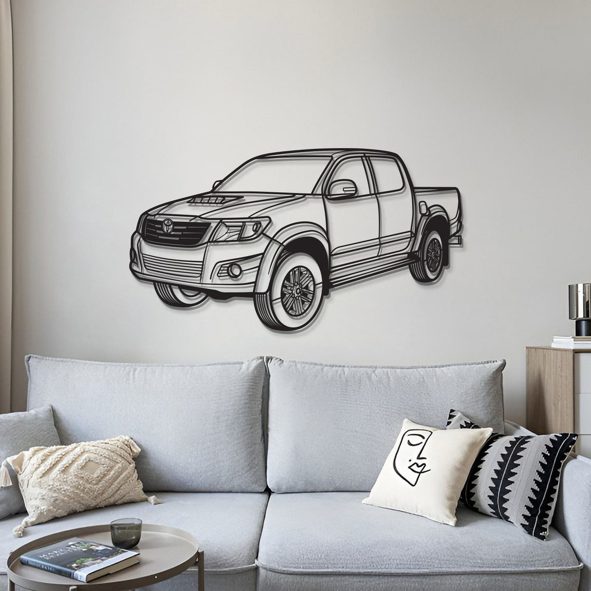 2012 Hilux Perspective Metal Car Wall Art - MT1204