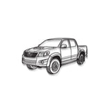 2012 Hilux Perspective Metal Car Wall Art - MT1204