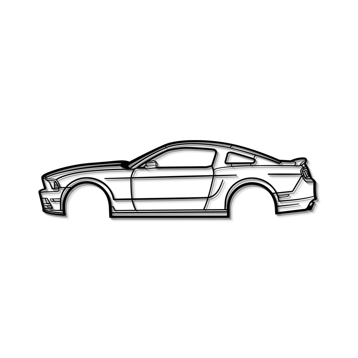 2013 Mustang Metal Car Wall Art - MT0483