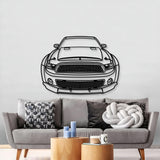 2013 Mustang Shelby Super Snake Front View Metal Car Wall Art - MT1347