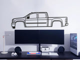 2013 Sierra 1500 3rd Gen Metal Car Wall Art - MT0489