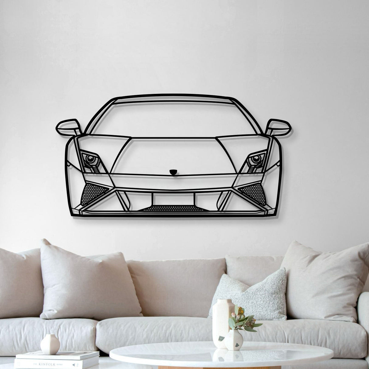 2013 Gallardo Front View Metal Car Wall Art - MT1357