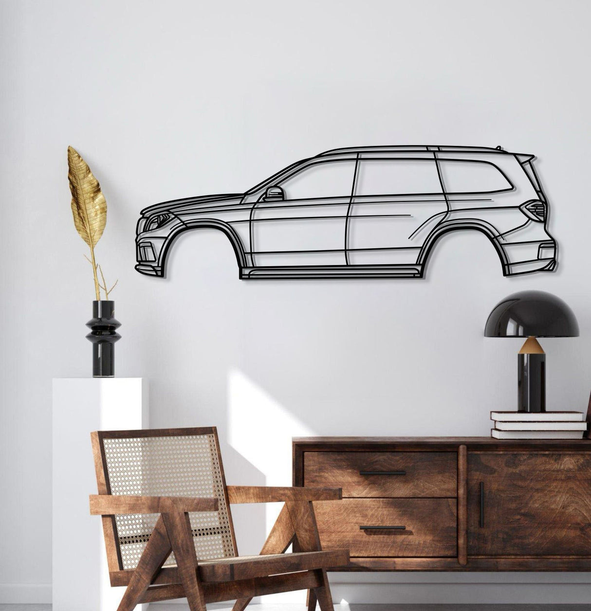 2013 AMG GL63 X166 (2nd Gen) Metal Car Wall Art - MT0480