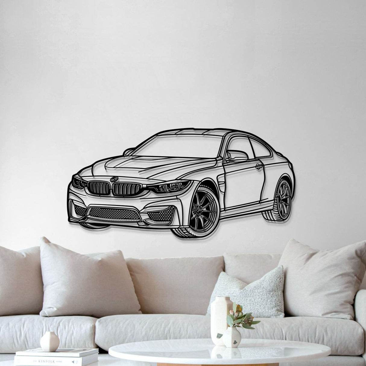 2014 F82 M4 Perspective Metal Car Wall Art - MT1143