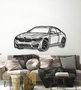 2014 F82 M4 Perspective Metal Car Wall Art - MT1143