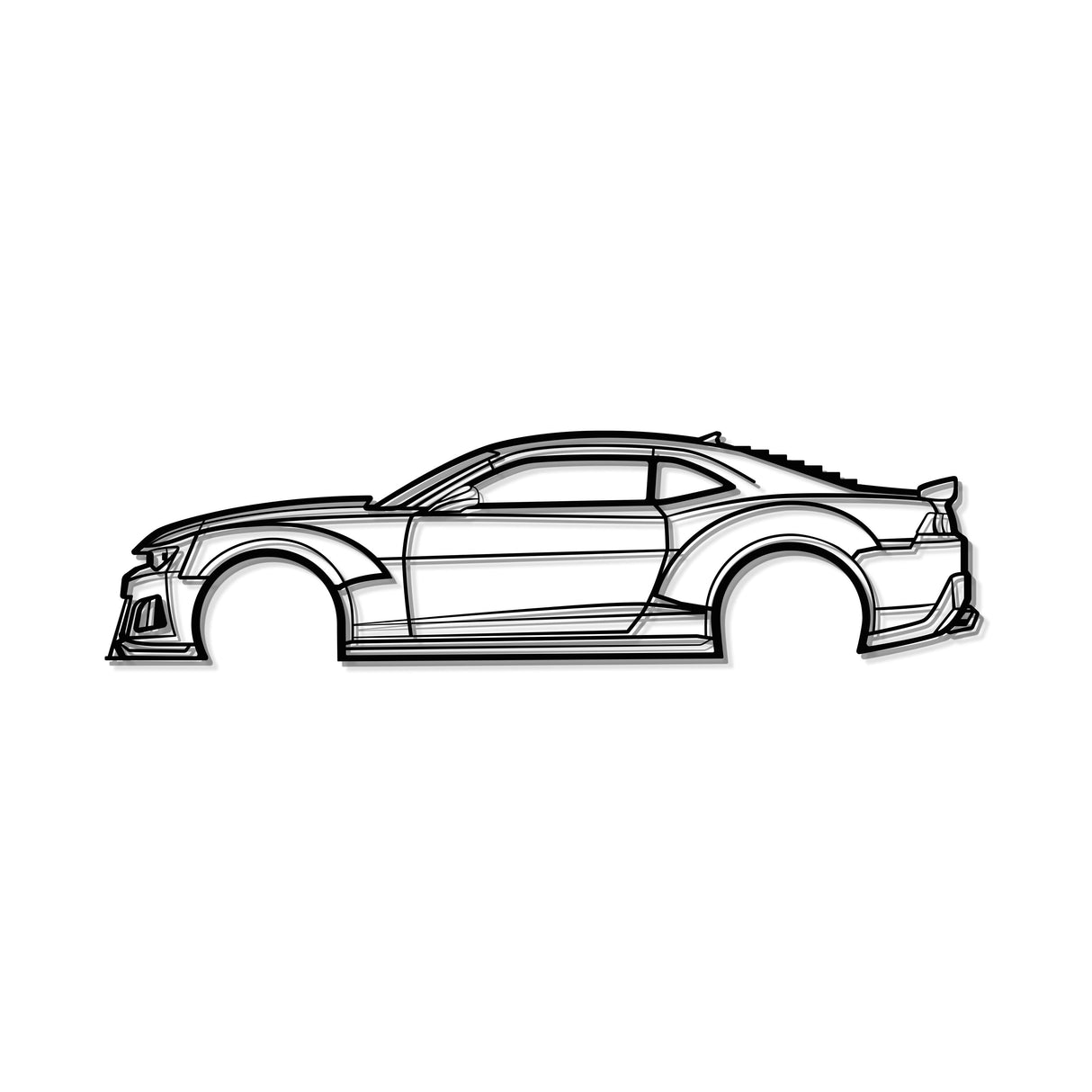 2014 Camaro Z28 Widebody Metal Car Wall Art - MT0499