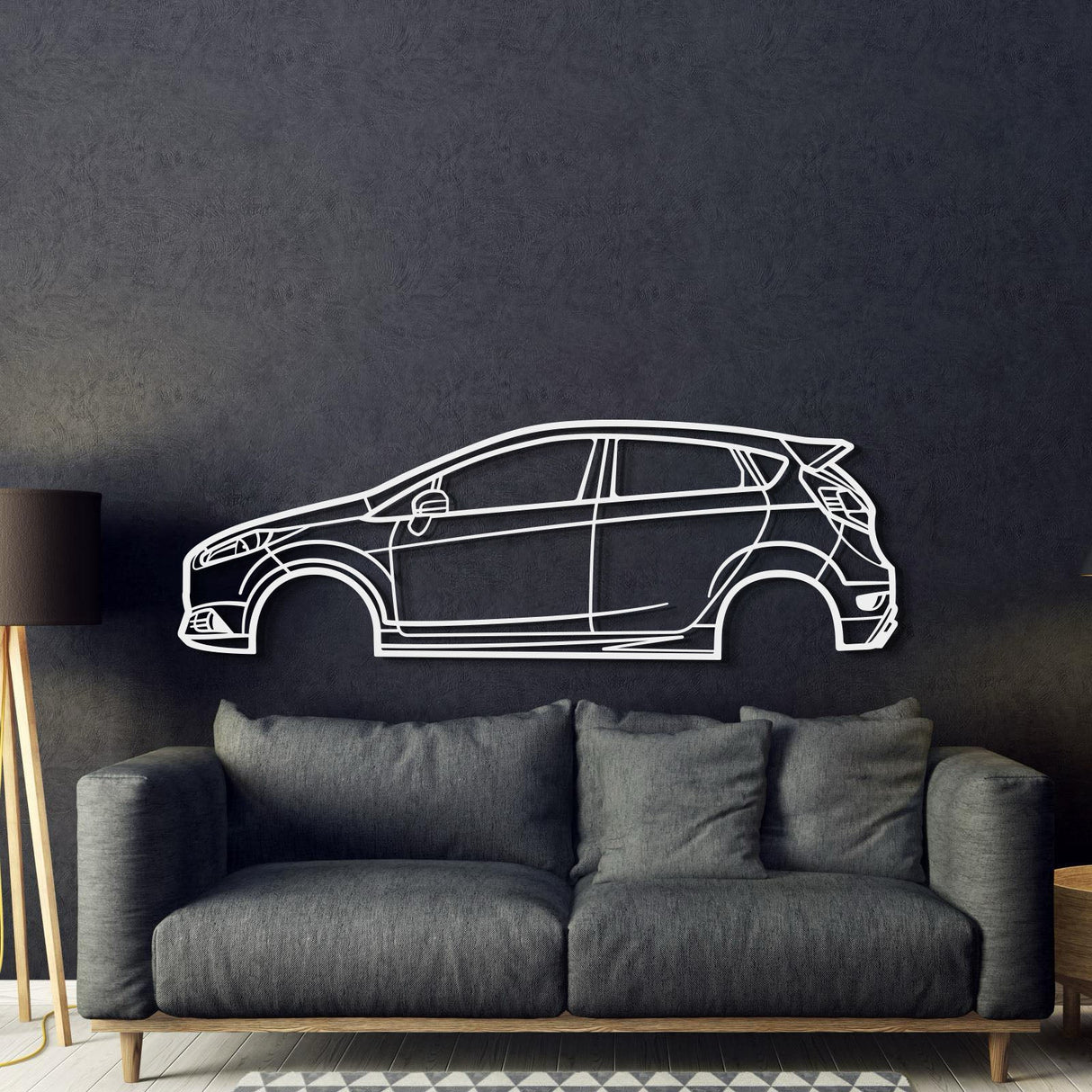 2014 Fiesta ST Metal Car Wall Art - MT0503