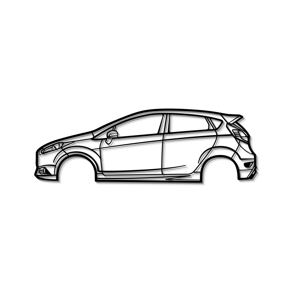 2014 Fiesta ST Metal Car Wall Art - MT0503