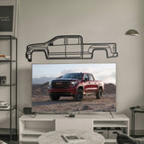 2014 Sierra 1500 4th Gen Metal Car Wall Art - MT0511