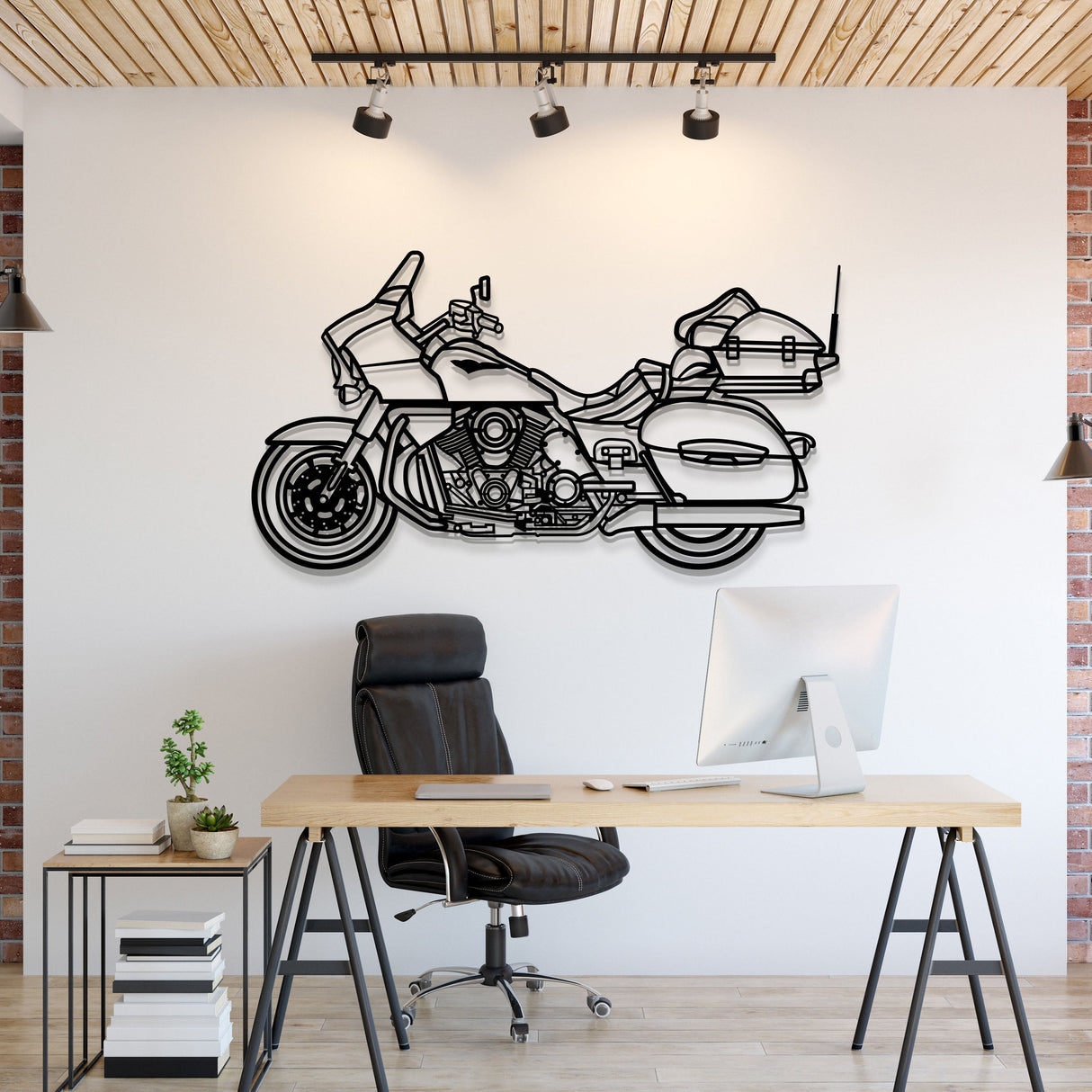 2014 Voyager 1700BE Metal Motorcycle Wall Art - MT1404