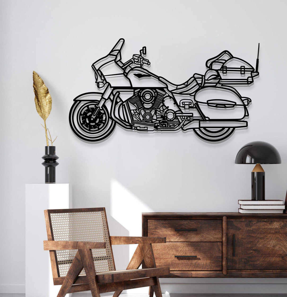 2014 Voyager 1700BE Metal Motorcycle Wall Art - MT1404