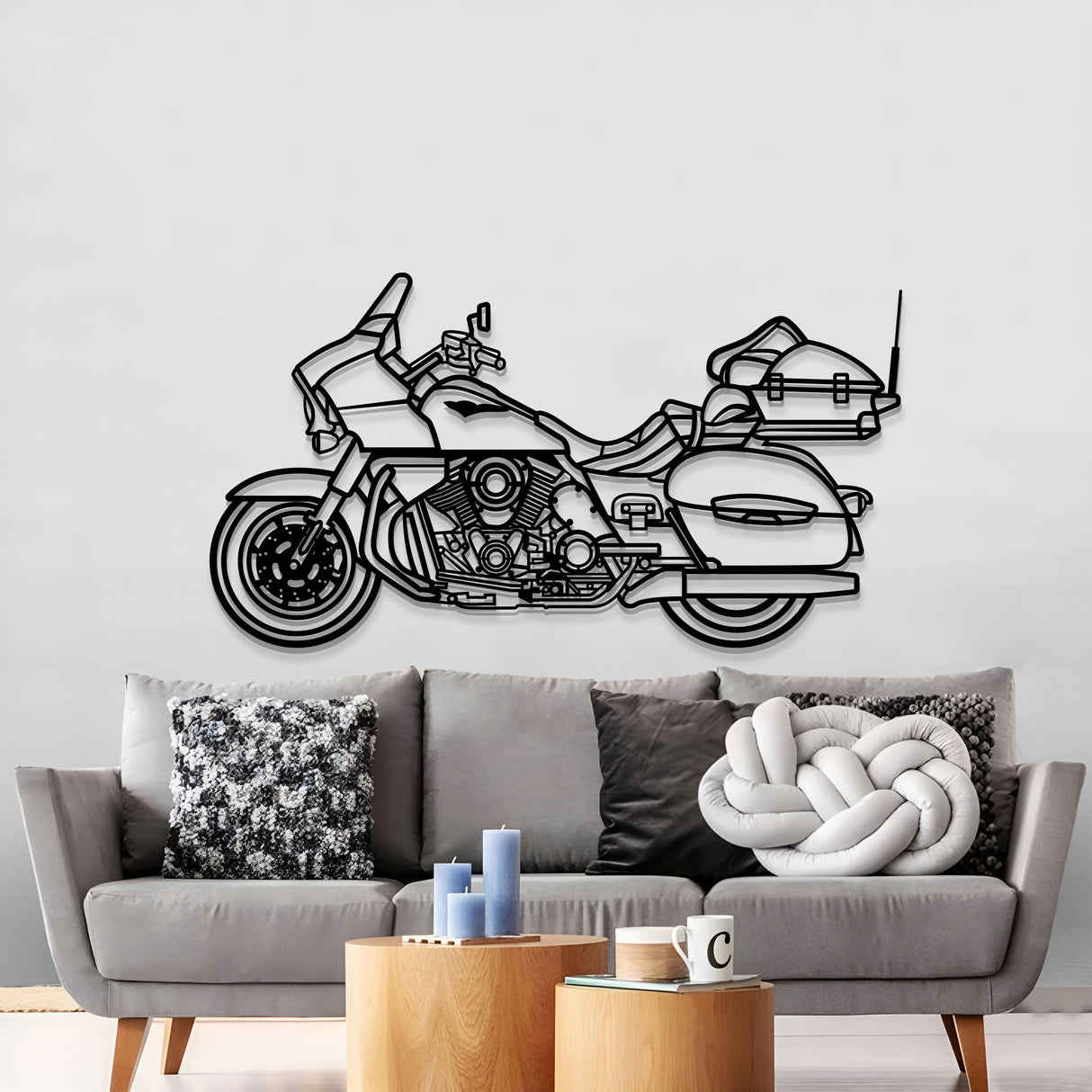 2014 Voyager 1700BE Metal Motorcycle Wall Art - MT1404