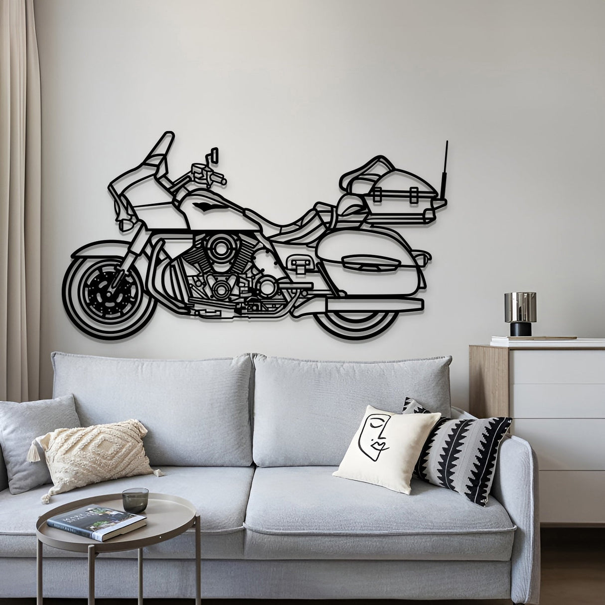 2014 Voyager 1700BE Metal Motorcycle Wall Art - MT1404