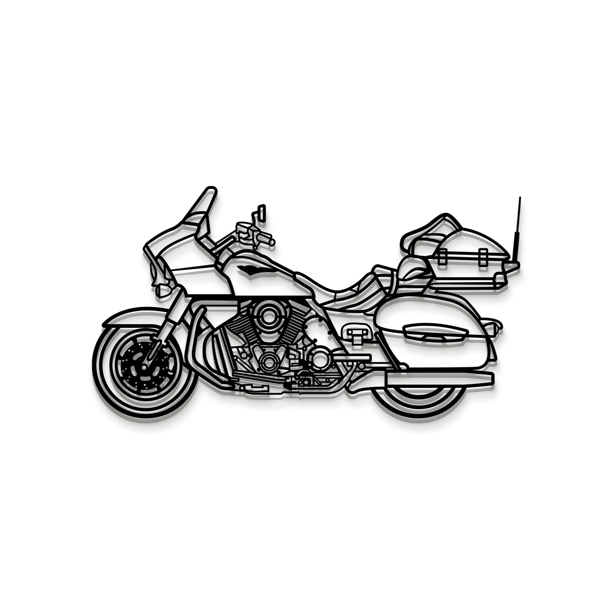 2014 Voyager 1700BE Metal Motorcycle Wall Art - MT1404