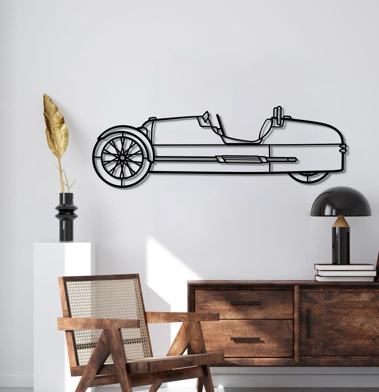 2014 3 Wheeler Metal Car Wall Art - MT0495