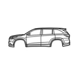 2014  Highlander 3rd Gen (XU50) Metal Car Wall Art - MT0494