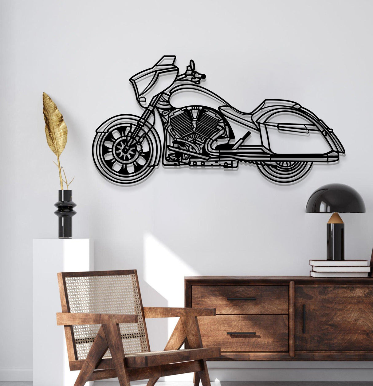 2014 Magnum Metal Motorcycle Wall Art - MT1419