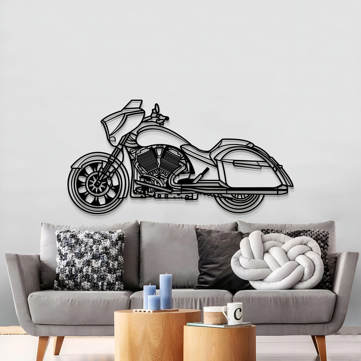 2014 Magnum Metal Motorcycle Wall Art - MT1419