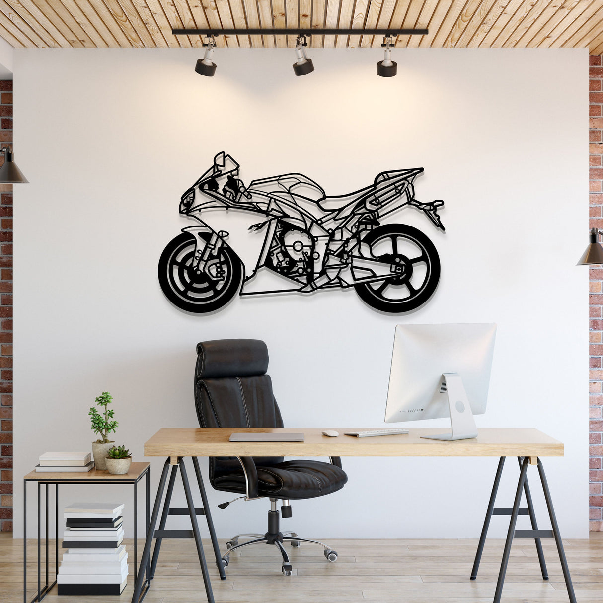 2014 R1 Metal Motorcycle Wall Art - MT1420