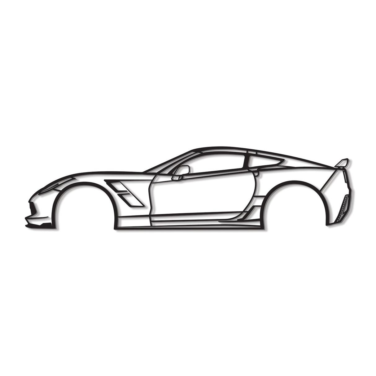 2015 Corvette Z51 Metal Car Wall Art - MT526