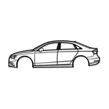 2015 A3 Sedan Metal Car Wall Art - MT0521