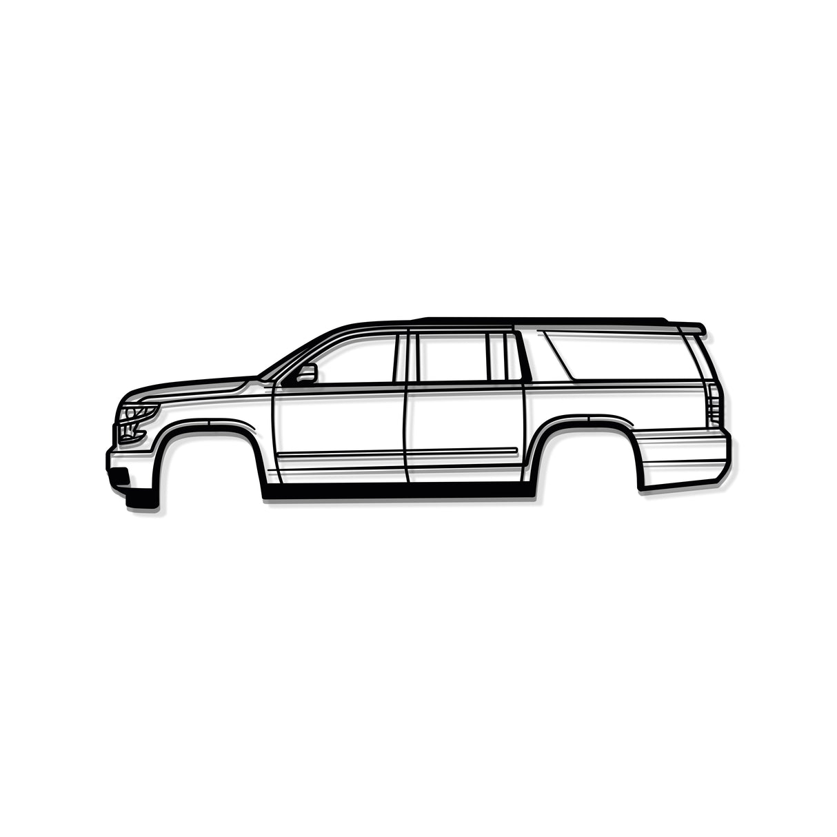 2015 Suburban 11th Gen Metal Car Wall Art - MT0542