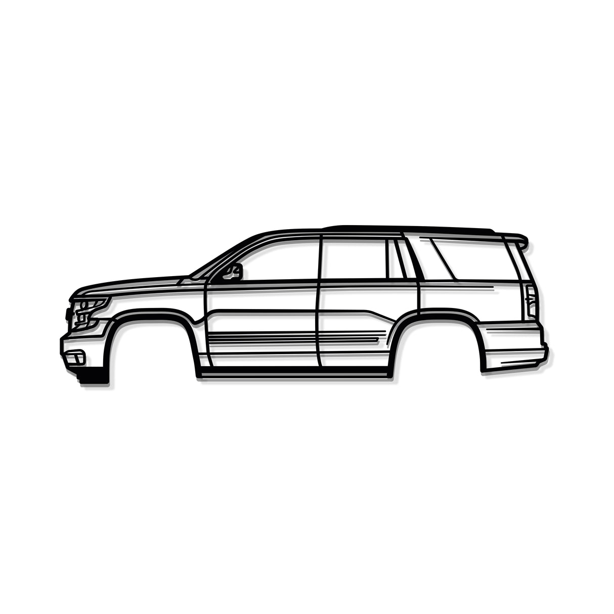 2015 Tahoe 4th Gen Metal Car Wall Art - MT0543