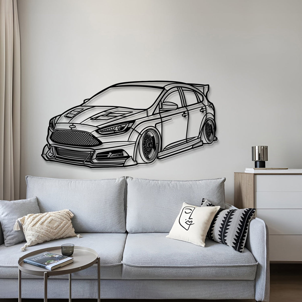 2015 Focus ST Perspective Metal Car Wall Art - MT1313