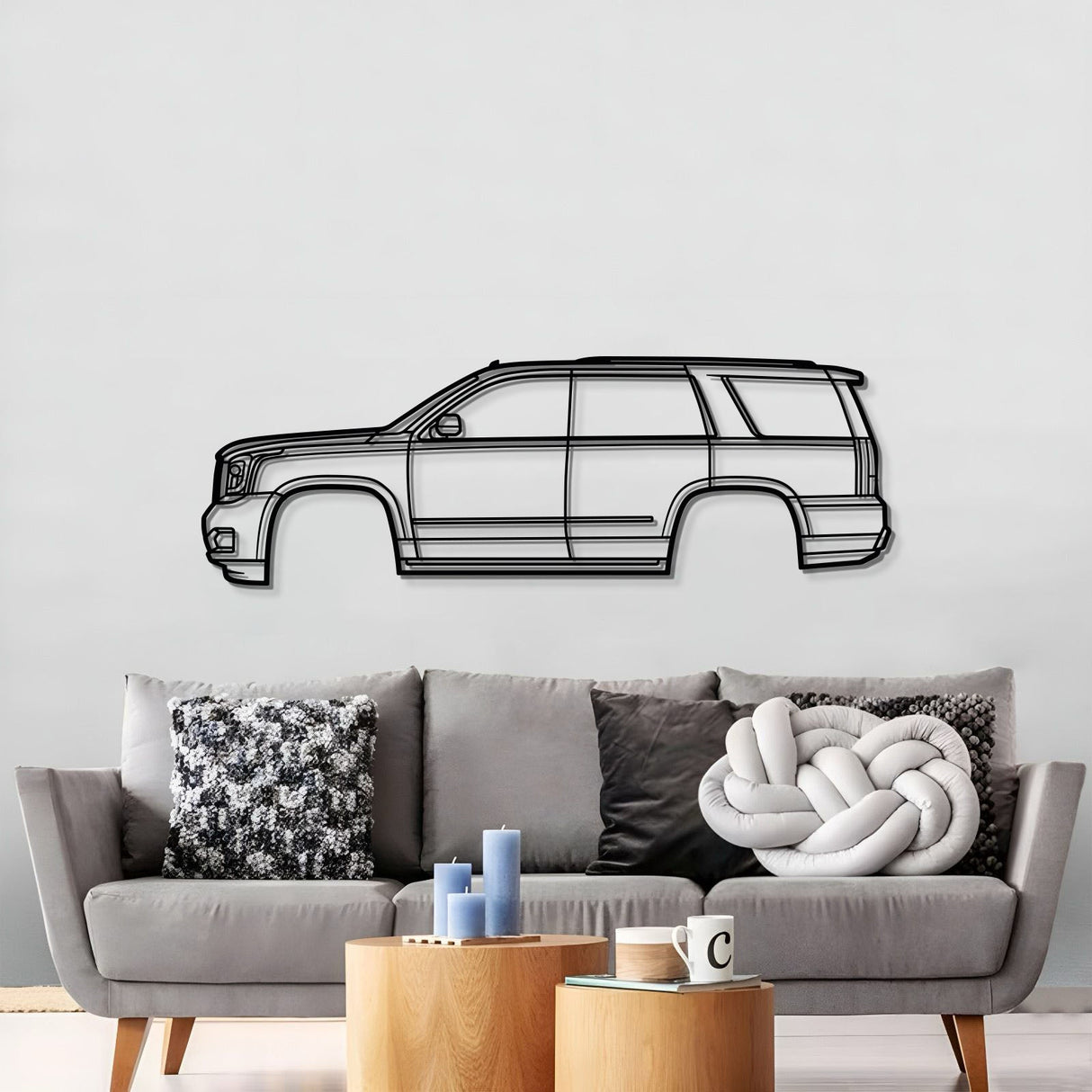 2015 Yukon 4th Gen Metal Car Wall Art - MT0549