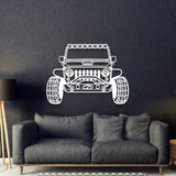 2015 Wrangler Custom Front View Metal Car Wall Art - MT1355