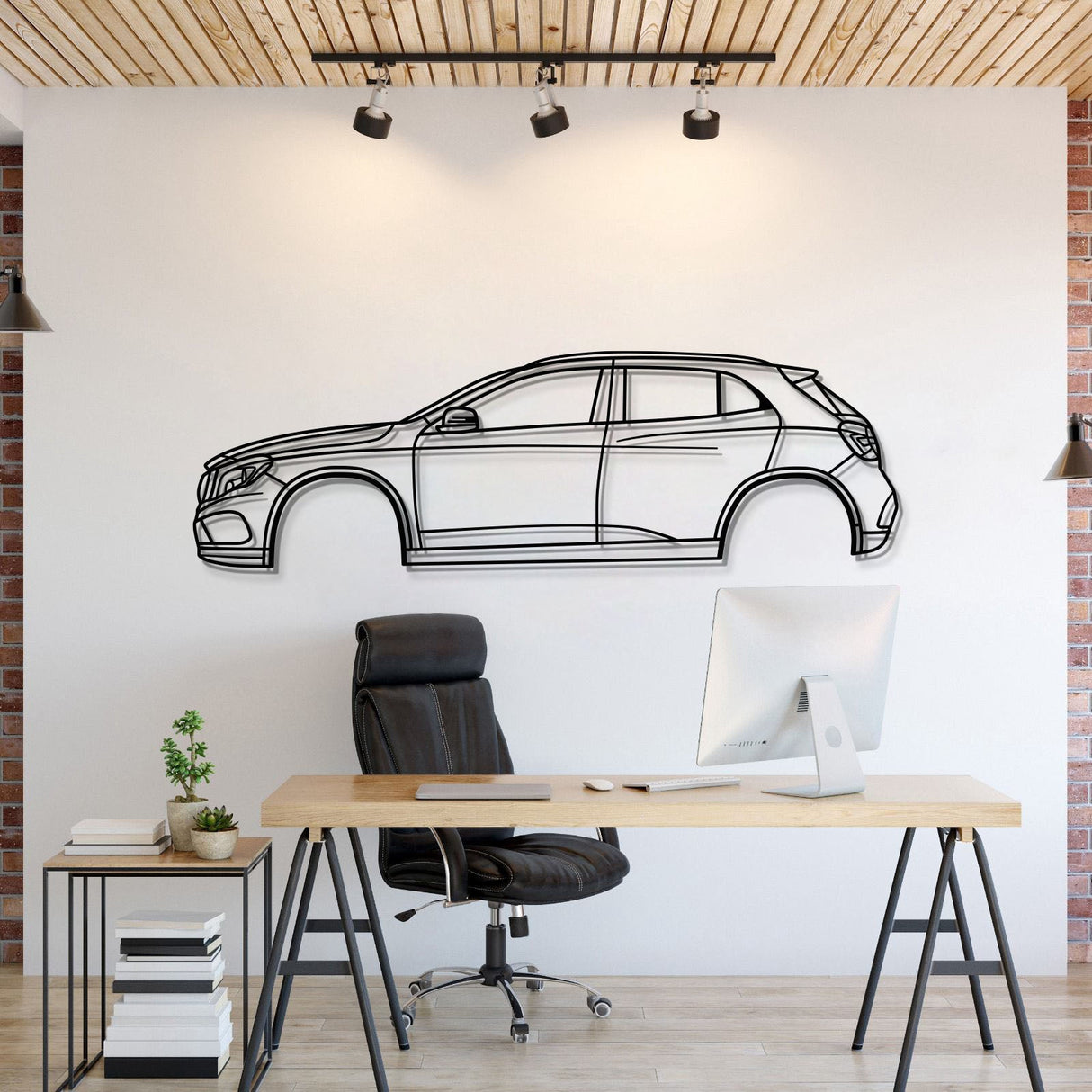 2015 GLA-Class SUV X156 1st Gen Metal Car Wall Art - MT0532