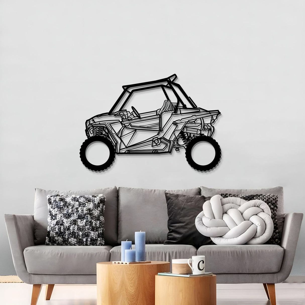 2015 RZR Metal Car Wall Art - MT1197