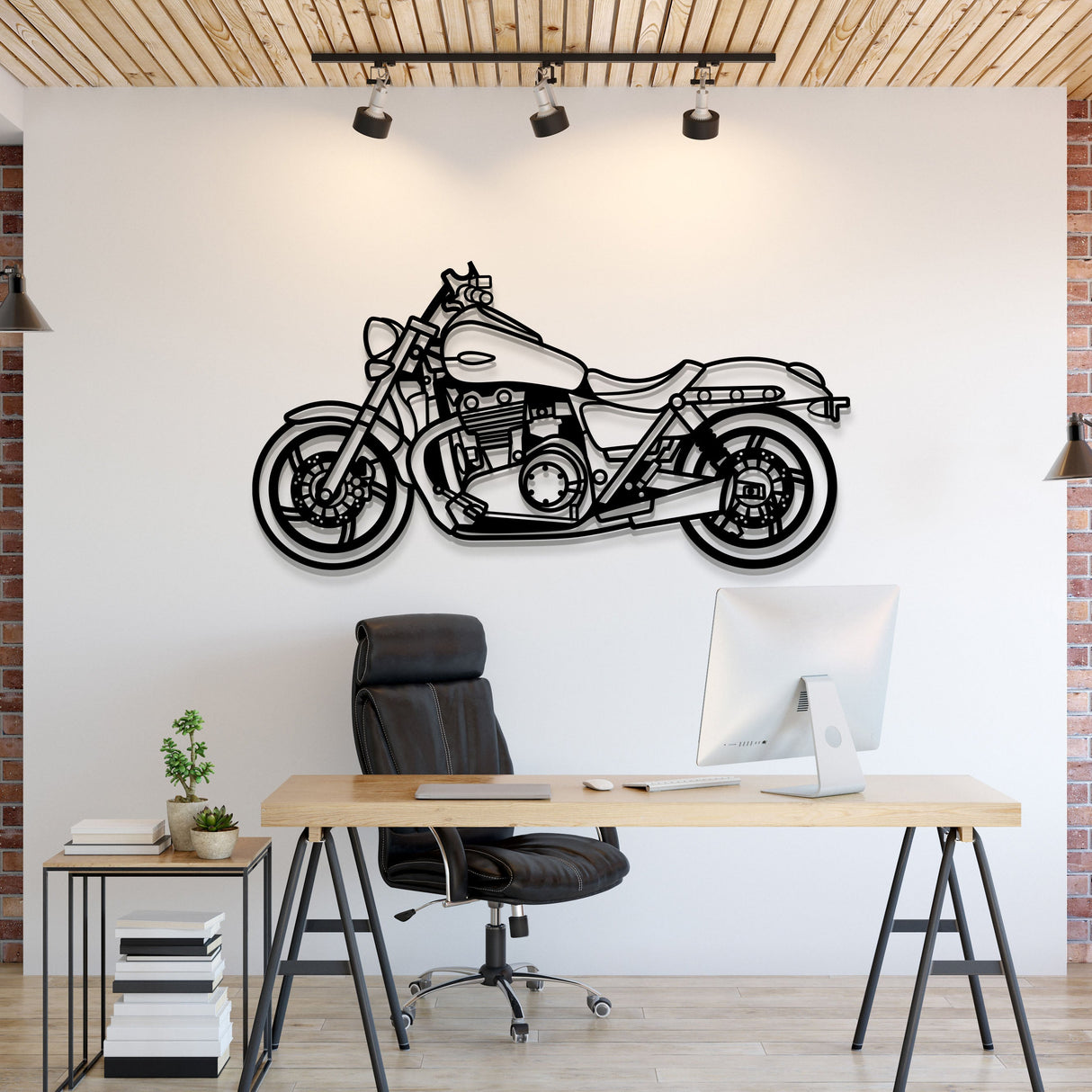 2015 Thunderbird Nightstorm Metal Motorcycle Wall Art - MT1416