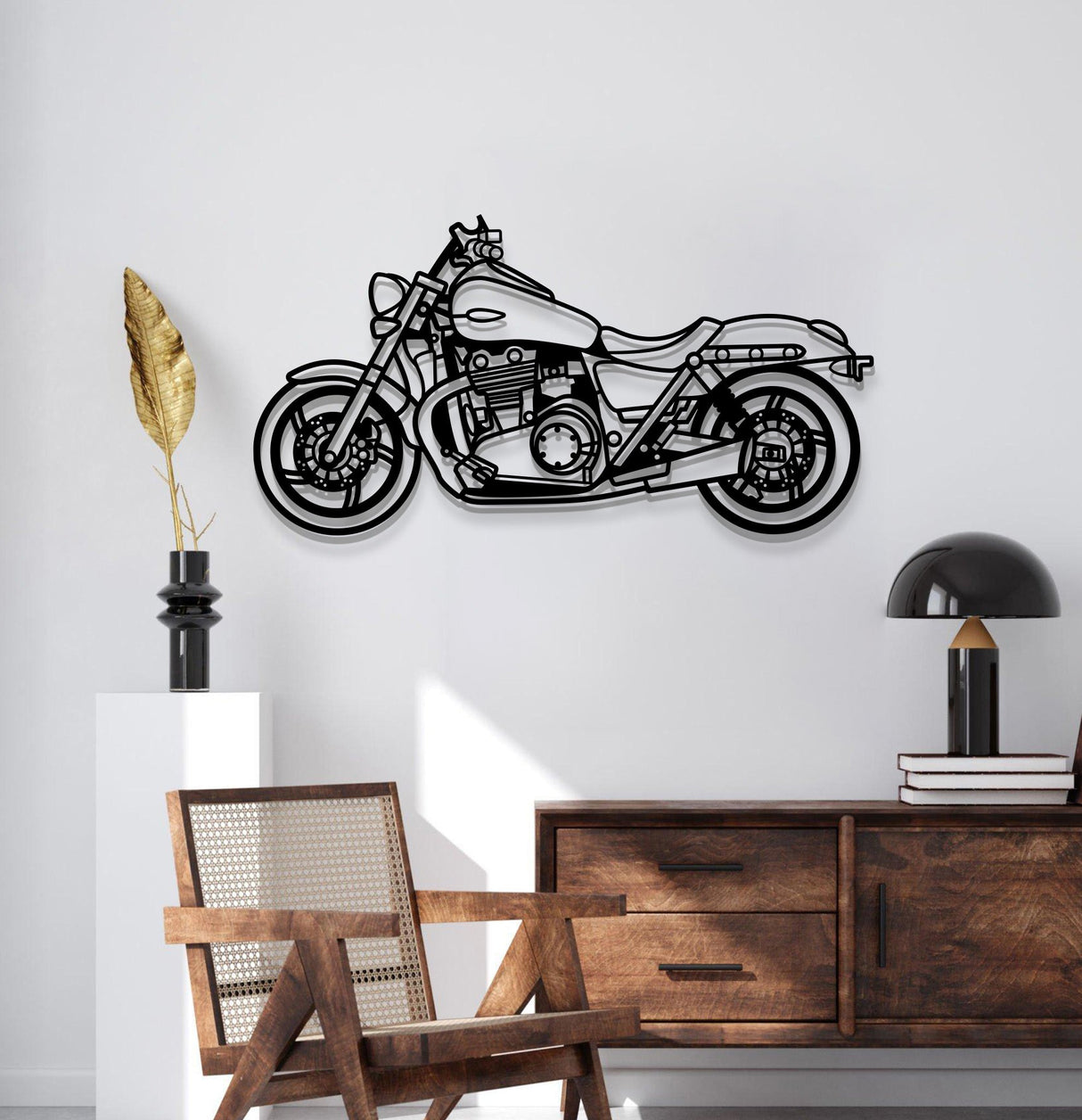 2015 Thunderbird Nightstorm Metal Motorcycle Wall Art - MT1416