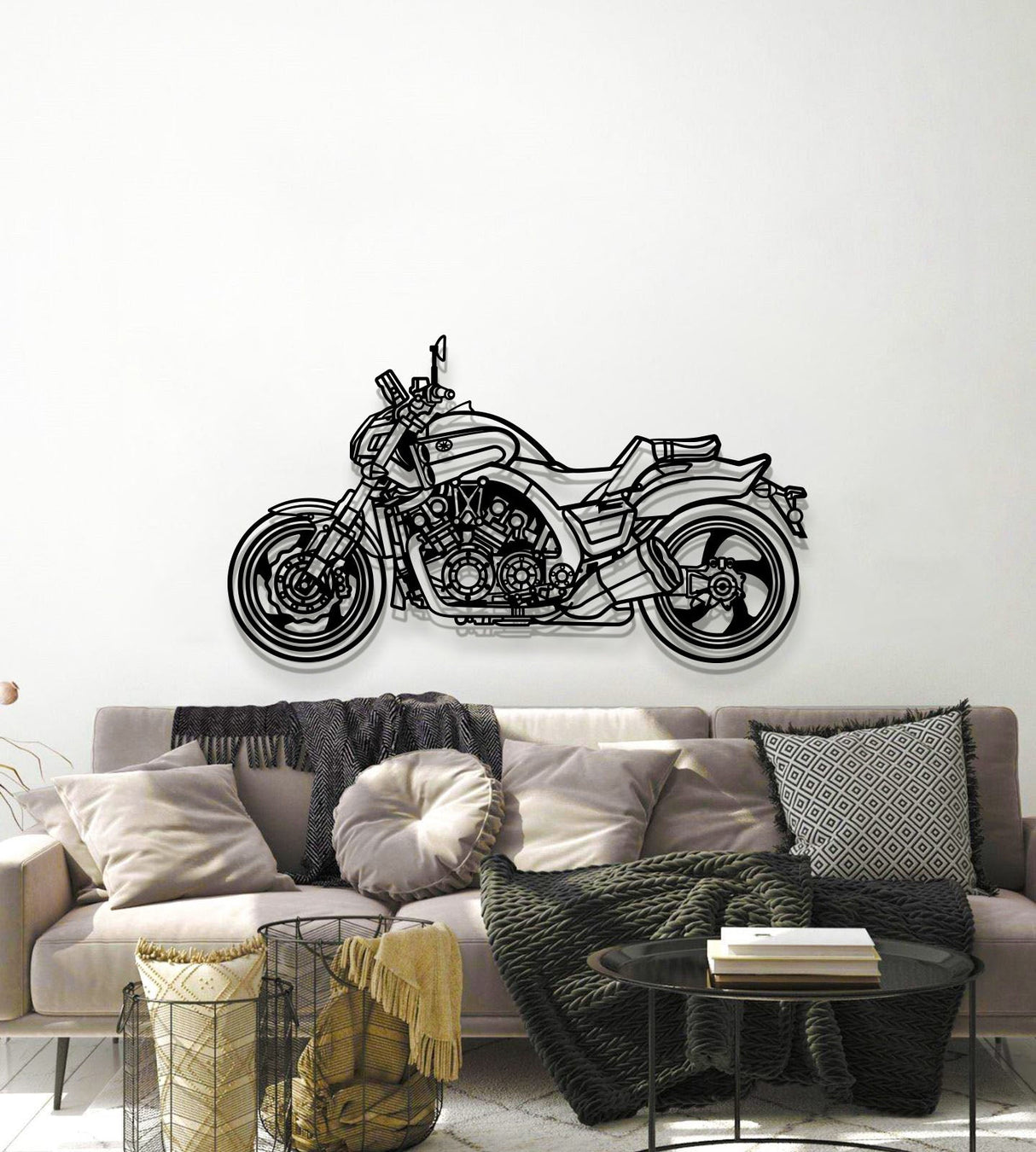 2015 VMAX 1700 Metal Motorcycle Wall Art - MT1421