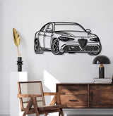 Guılıa Quadrıfoglıo Perspective Metal Car Wall Art - MT1237