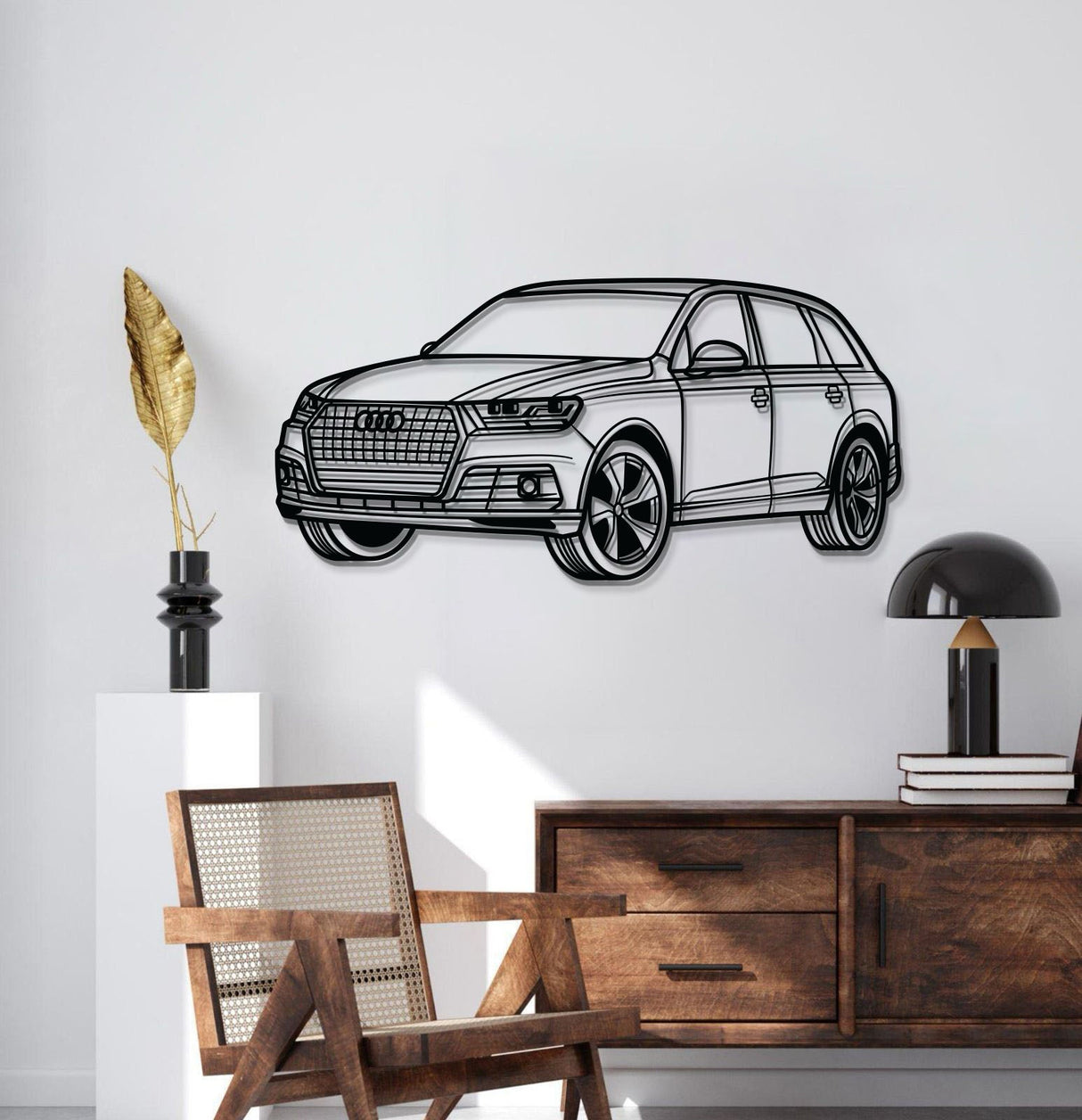 2016 Q7 Perspective Metal Car Wall Art - MT1205