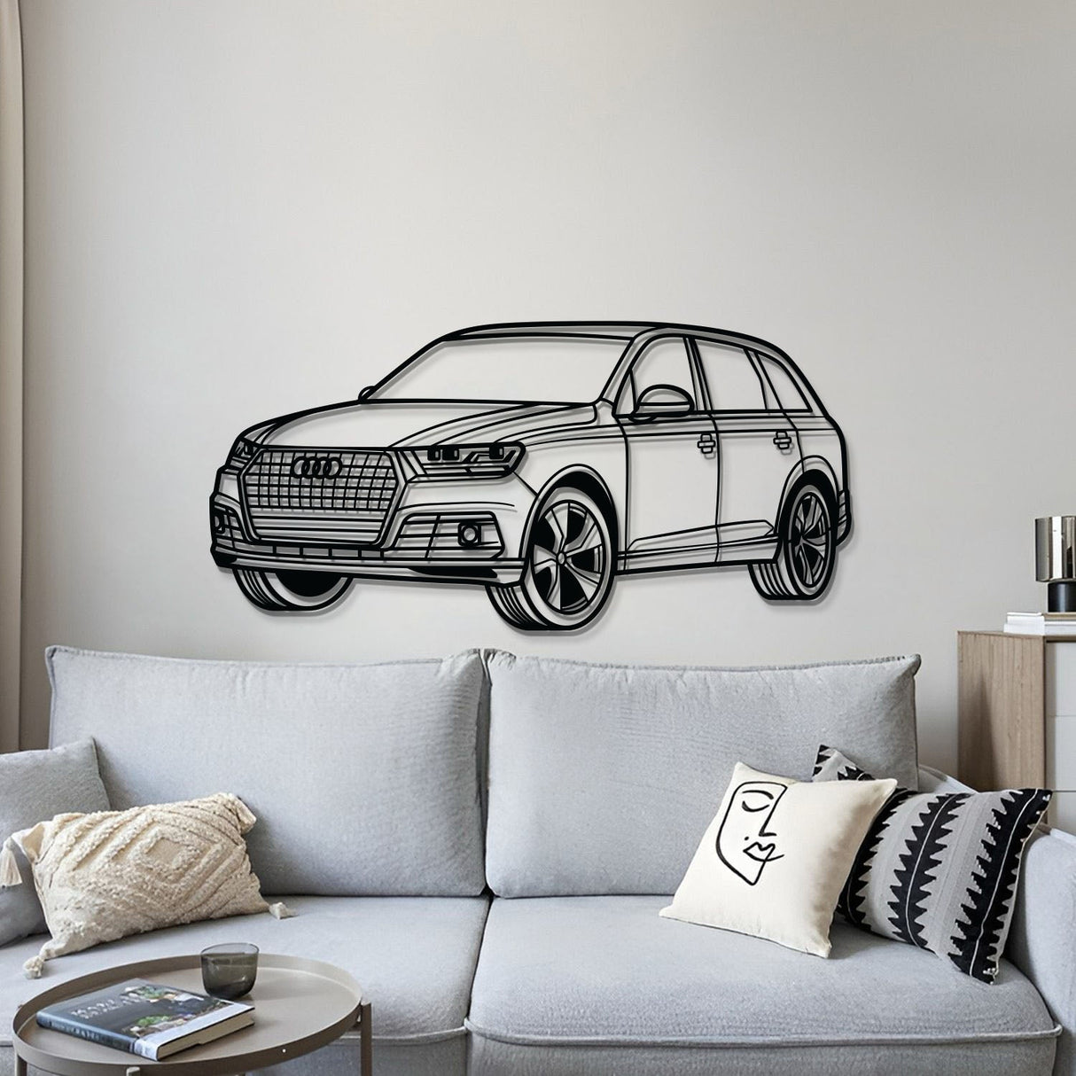 2016 Q7 Perspective Metal Car Wall Art - MT1205