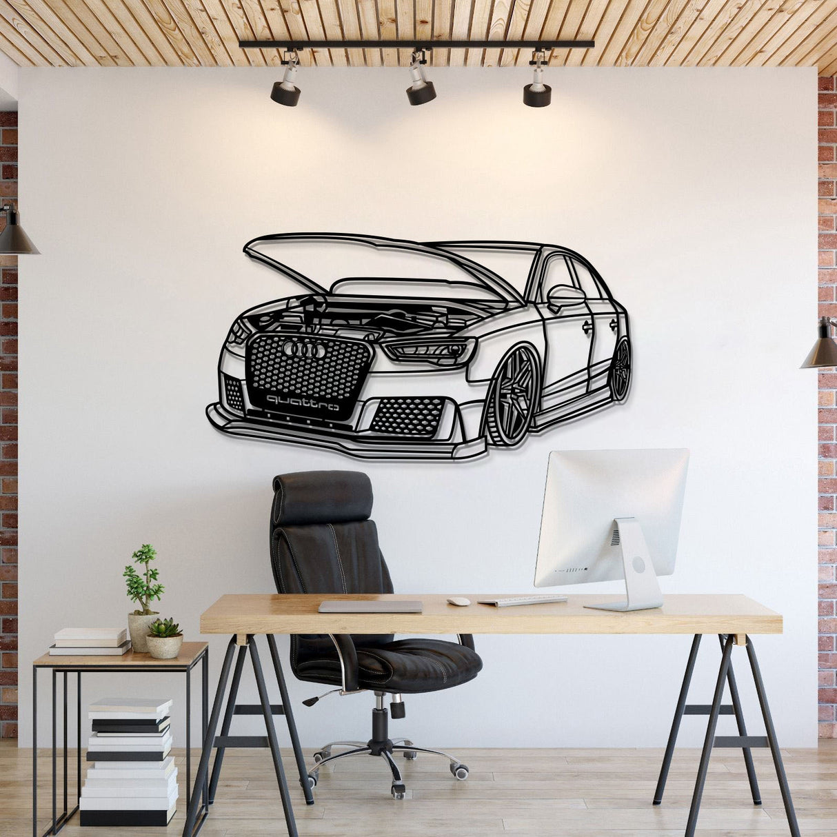 2016 S3 Perspective Metal Car Wall Art - MT1138