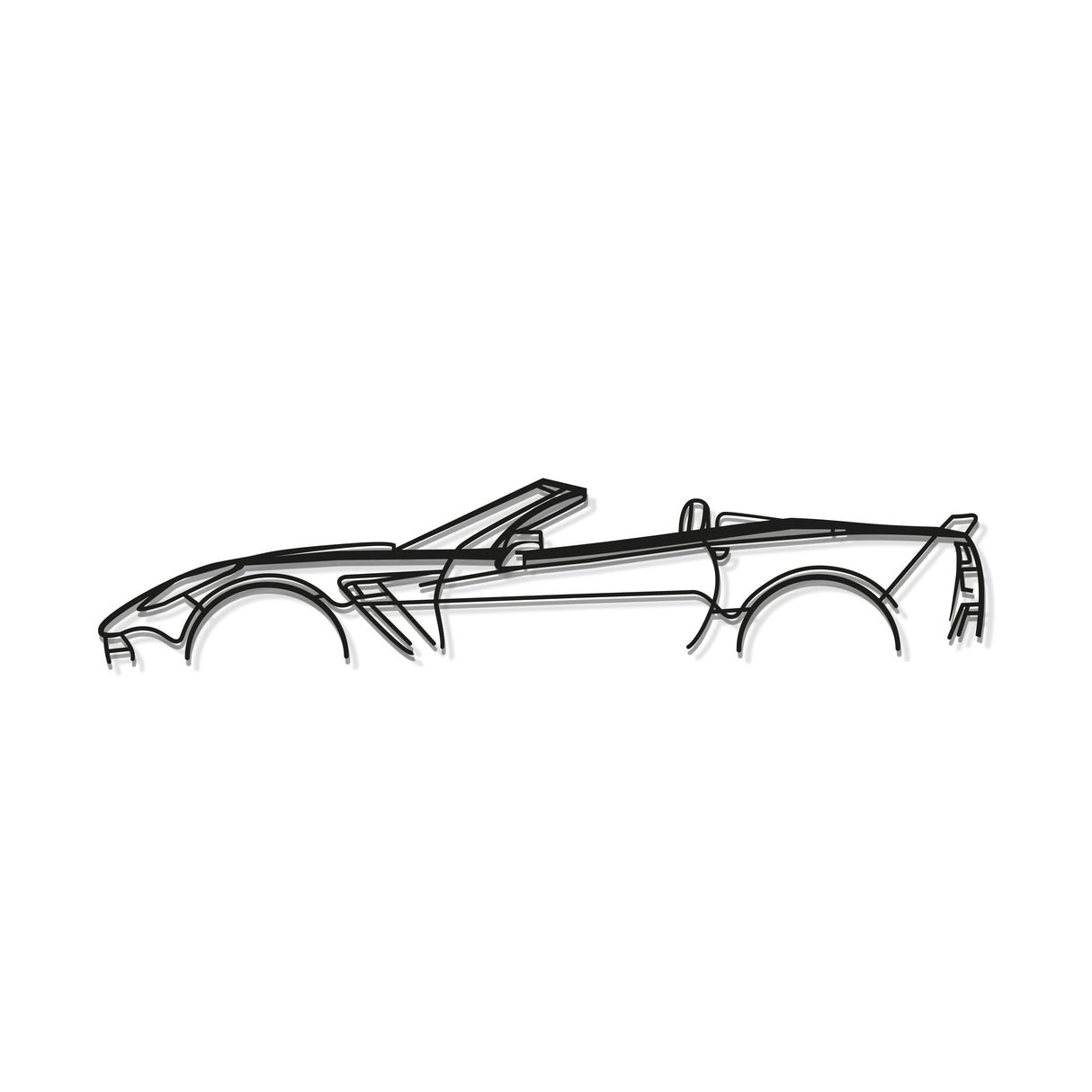 2016 Corvette C7 Z06 Cabrio Metal Car Wall Art - MT0558